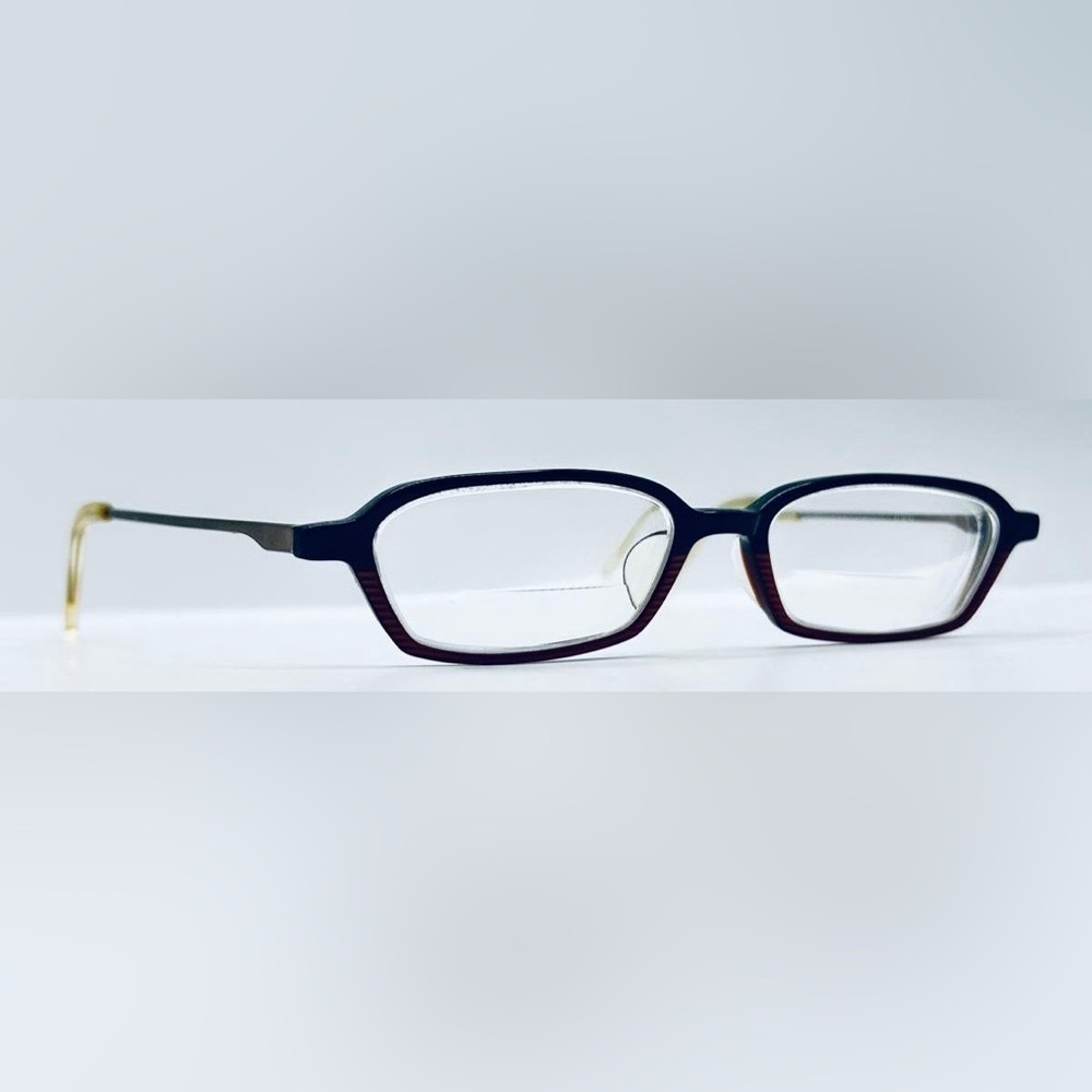 Vintage Misaki 1512 Black Brown Oval Sunglasses Frames Only